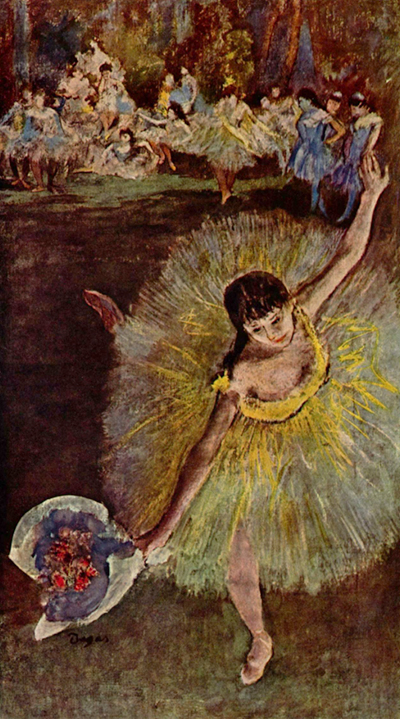 Dancer with Bouquet (1877) Edgar Degas